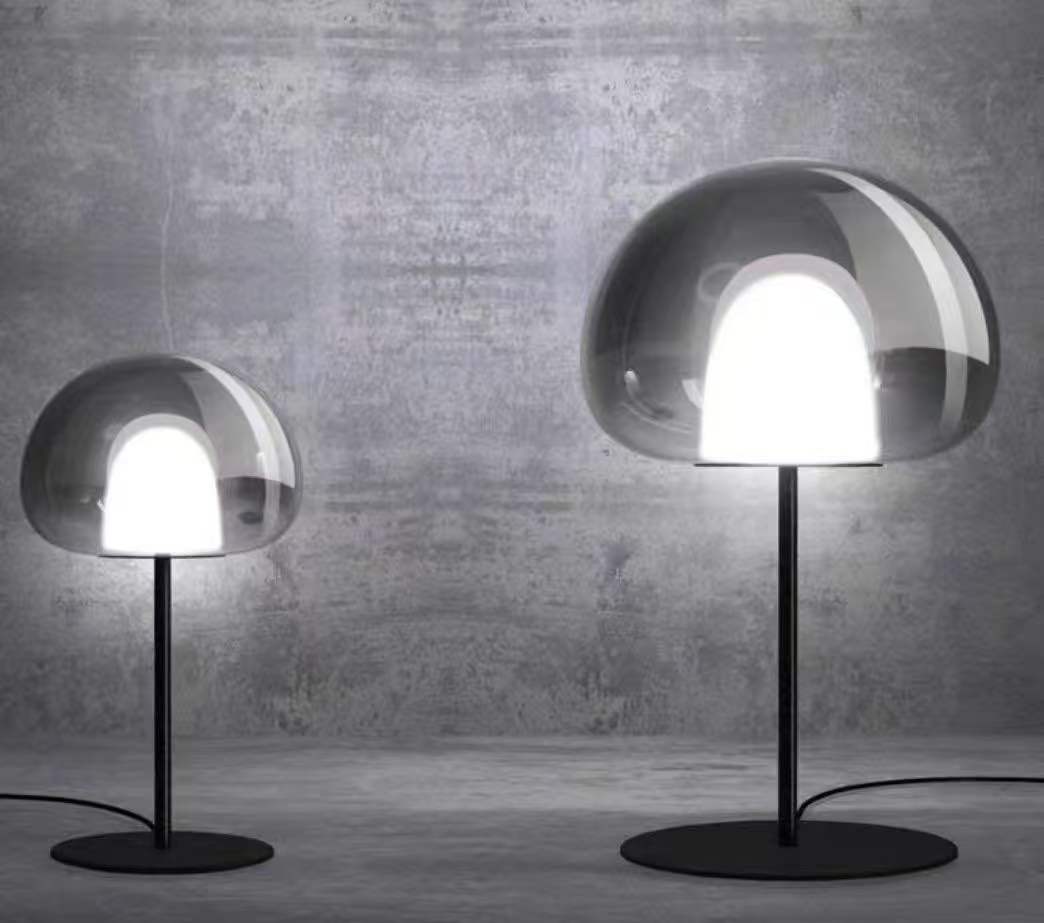 Modern Home Hotel Restaurant Unique Design Electric Powered LED Dimmable Flexible Metal Glass Cover Table Lamp 3-Year Warranty