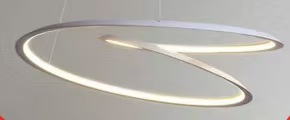 Simple Chandelier Lights for Living Room Circ Pendant Light Led Modern LED Living Room Acrylic Chandelier Ceiling Light